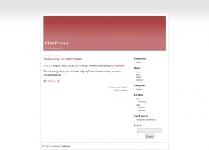 Screenshot FlatPress Standard Frontend