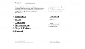 Stacey CMS Screenshot